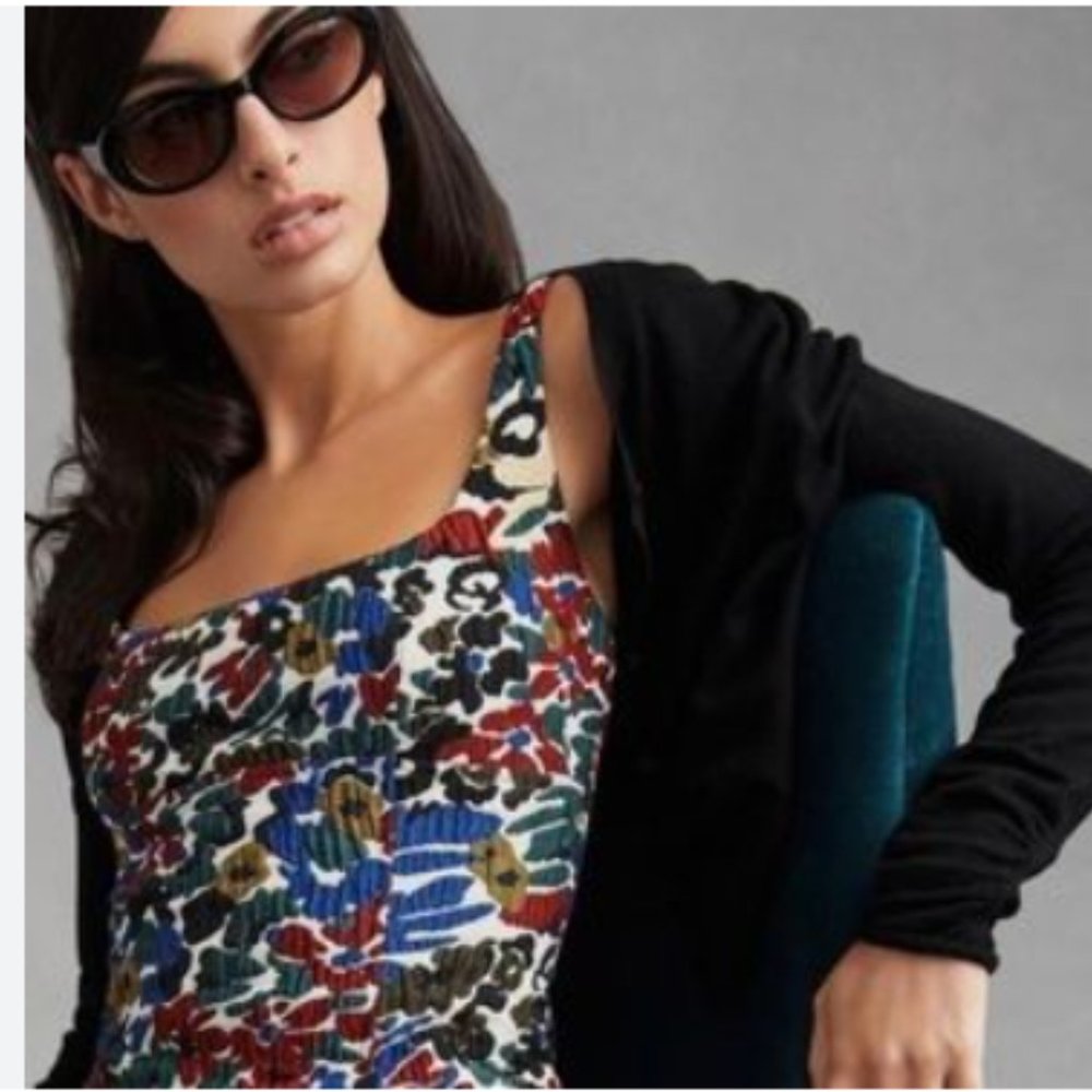 Maeve Jacquard Dress Anthropologie Size 6